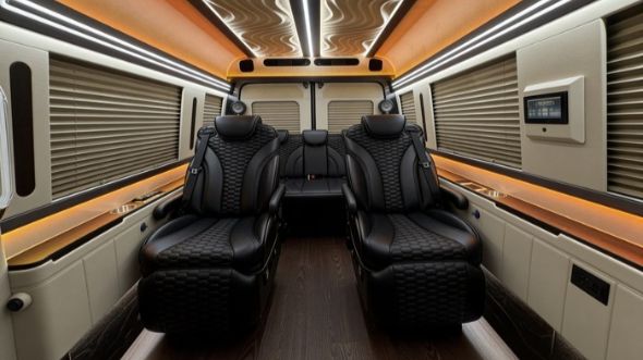 8 passenger sprinter van inside columbia
