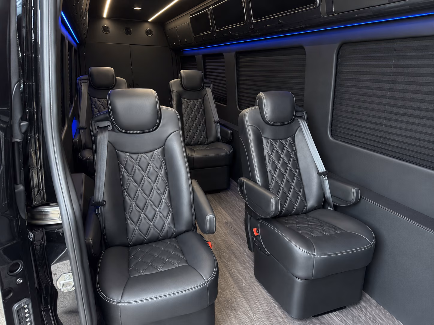 columbia 18 passenger sprinter van inside