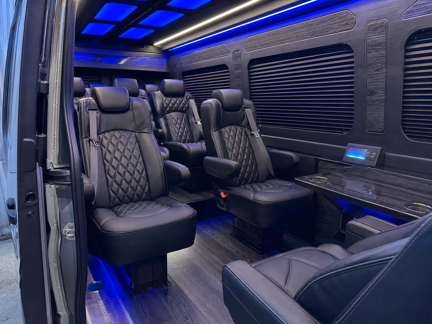 columbia 18 passenger sprinter van interior